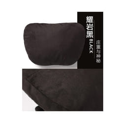 2Pcs Car Headrest Neck Pillow Neck Support Pillow Cushion for Mercedes - Black