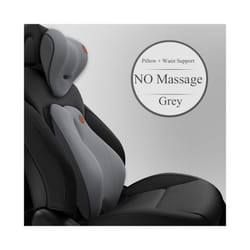 Electric Massage Lumbar Support Car Waist Seat Back Cushion Car Pillow - NO Massage Set GY