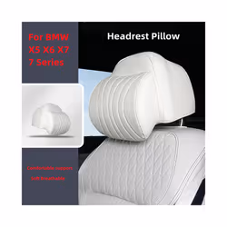 Headrest Pillow Neck Cushion For BMW X5 G05 X6 G06 X7 G07 7 series G12 - Red