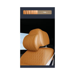 Headrest Pillow Neck Cushion For BMW X5 G05 X6 G06 X7 G07 7 series G12 - Cognac