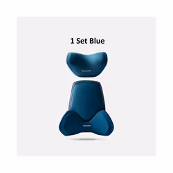 Car Headrest Waist Support Car Seat Neck Pillow Universal Neck Pillow - 1 Set Blue