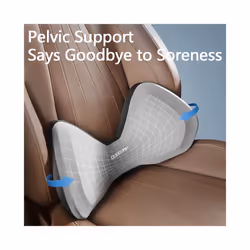 Car Headrest Waist Support Car Seat Neck Pillow Universal Neck Pillow - 1 Set Blue