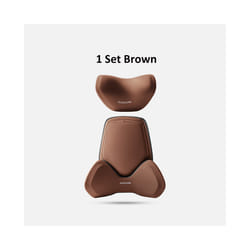 Car Headrest Waist Support Car Seat Neck Pillow Universal Neck Pillow - 1 Set Brown