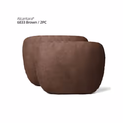 Alcantara Car Headrest Neck Pillow Cushion Auto Interior Accessories For - Alcantara Coffee 2pc