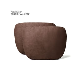 Alcantara Soft Car Headrest Neck Pillow Cushion Auto Accessories Universal - Alcantara Coffee 2pc