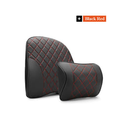 For BYD Atto 3 Yuan Plus 2022 2023 Accessories Car Front Seat Headrest - Black Red 2PCS