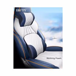 For BYD Atto 3 Yuan Plus 2022 2023 Accessories Car Front Seat Headrest - Blue White 2PCS