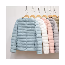 Women Liner Duck Down Jacket O-neck Variable V-neck 2024 New Female Wi - M, Navy blue