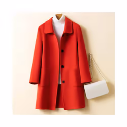 Popular Woolen Outerwear  Warm Skin-touching Winter Coat  Women Winter - L, Camel