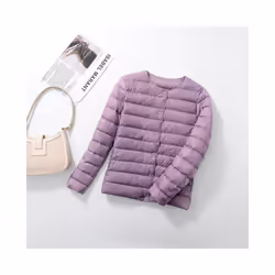 2024 New Winter and Autumn Fashion Women Liner Duck Down Jacket Female - M, Black