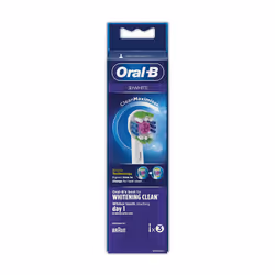 Oral-B 3D White Brush Head with Clean Maximiser - 3 Counts
