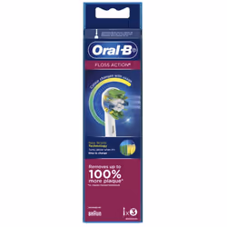 Oral B - Floss Action Brush Head with CleanMaximiser - 3 Counts
