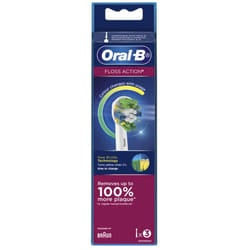 Oral B - Floss Action Brush Head with CleanMaximiser - 3 Counts