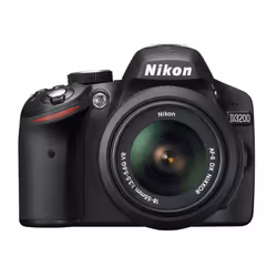 Nikon D3200 Digital SLR with 18-55mm VR II Lens - Black