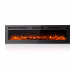 Ultra-Thin Electric Fireplace Low Noise - 153cm/60"