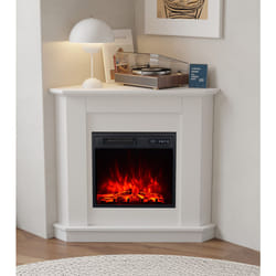 M.C.Haus 18" Electric Fireplace with Corner Mantel surround