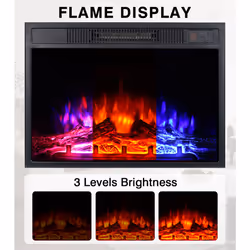 M.C.Haus Electric Fireplace Suite 23" with Wood Srround