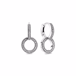 Earring 925 Sterling Silver Heart Hoop Earrings Stud Earrings Silver Women Star Butterfly Earrings for Women Jewelry - CPE019