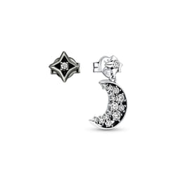 Earring 925 Sterling Silver Heart Hoop Earrings Stud Earrings Silver Women Star Butterfly Earrings for Women Jewelry - CPE74