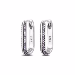 Earring 925 Sterling Silver Heart Hoop Earrings Stud Earrings Silver Women Star Butterfly Earrings for Women Jewelry - KTE023