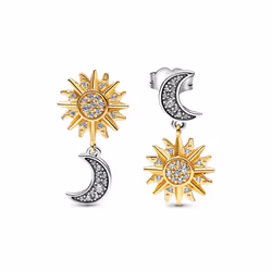 Earring 925 Sterling Silver Heart Hoop Earrings Stud Earrings Silver Women Star Butterfly Earrings for Women Jewelry - CPE061