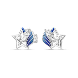 Earring 925 Sterling Silver Heart Hoop Earrings Stud Earrings Silver Women Star Butterfly Earrings for Women Jewelry - KTE187