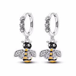 Earring 925 Sterling Silver Heart Hoop Earrings Stud Earrings Silver Women Star Butterfly Earrings for Women Jewelry - KTE184