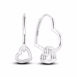 Earring 925 Sterling Silver Heart Hoop Earrings Stud Earrings Silver Women Star Butterfly Earrings for Women Jewelry - KTE081