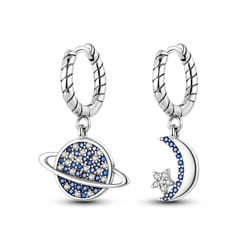Earring 925 Sterling Silver Heart Hoop Earrings Stud Earrings Silver Women Star Butterfly Earrings for Women Jewelry - KTE131