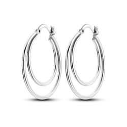 Earring 925 Sterling Silver Heart Hoop Earrings Stud Earrings Silver Women Star Butterfly Earrings for Women Jewelry - KTE136