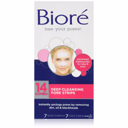 Biore Deep Cleansing Pore Strips for Nose and Face, Pack of 1 (14 combo)