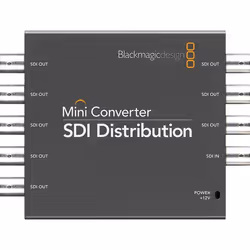 Blackmagic Design Mini Converter, Black, 2048 x 1080 pixels, 1080i, 1080p, 720p, NTSC, PAL, SDI, 12 - 31 V