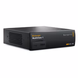 Blackmagic Design MultiView 4, Black, NTSC, PAL, SMPTE 259M, SMPTE 292M, 525i, 625i, 720p, 1080i, 1080p, 2160p, 6 Gbit/s, 1U