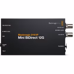 Blackmagic Design CONVNVIPF/IP/12G, Active video converter, Black, Windows 10, Windows 11, 720p, 1080i, 1080p, 2560p, NTSC, P ...
