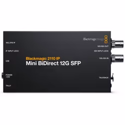 Blackmagic Design CONVNVIPF/IP/12GSFP, Active video converter, Black, Windows 10, Windows 11, 720p, 1080i, 1080p, 2560p, NTSC ...