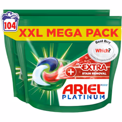 Ariel Platinum PODS®, Washing Liquid Laundry Detergent Capsules 104 Washes