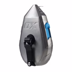 OX Tools Contractor 100ft Chalk Line Tool Aluminum Construction Steel Crank & 1:1 Gear Ratio and Cotton and Nylon Basic Fine ...