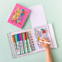 Tiger Tribe TT0296 colouring pages/book Color by numbers kit