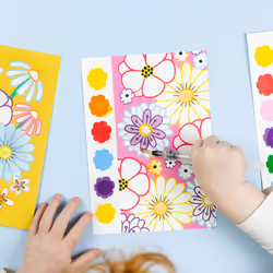 Tiger Tribe Paint-a-Picture Set (Butterflies & Flowers) - 16-Page Nature Painting Book, 6 Paint Colours On Every Page, 1 Magic Water Brush & Sponge