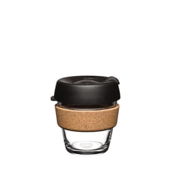 KeepCup Brew Cork Black 177 ml Black, Transparent, Wood