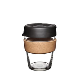 KeepCup Brew Cork Black 340 ml Black, Transparent, Wood