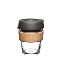 KeepCup Brew Cork Nitro 340 ml Silver, Transparent, Wood
