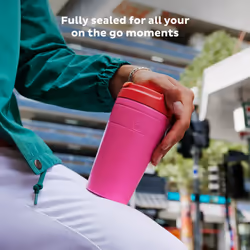 KeepCup Traveller  Reusable Travel Mug - Vacuum Insulated Stainless Steel Cup with Leakproof Sipper Lid - 12oz/340ml - Calenture