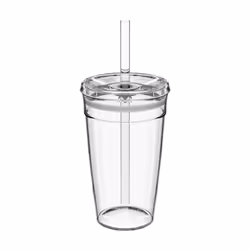 KeepCup Cold Cup - Clear Ice Coffee Tumbler with Lid and Straw - 16oz (454ml)