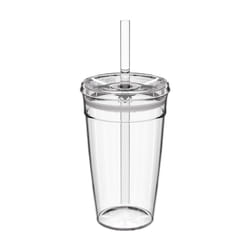 KeepCup Cold Cup - Clear Ice Coffee Tumbler with Lid and Straw - 16oz (454ml)