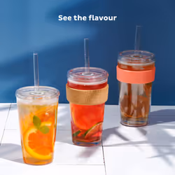 KeepCup Cold Cup - Clear Ice Coffee Tumbler with Lid and Straw - 16oz (454ml)