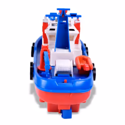 Kids Music Light Water Spray Electric Marine Rescue Fire Boat Model Education Toy