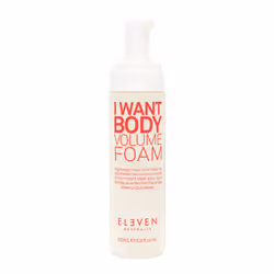 ELEVEN Australia I Want Body Volume Foam, Hair cream, 200 ml, Fine hair, Texturing, Pump bottle, 1 pc(s)