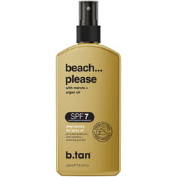 b.tan SPF 7 Deep Tanning Dry Spray | Beach... Please Tanning Oil  Get a Deep Bronze & Golden Tan  Deeply Nourishes Skin from Marula & Argan Oil  Hint