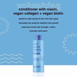 b.fresh Volumizing Conditioner | Turn Up The Volume - Add Volume to Fine  Thin Hair Types  Packed with Niacin  Plant Proteins  and Biotin for Growth